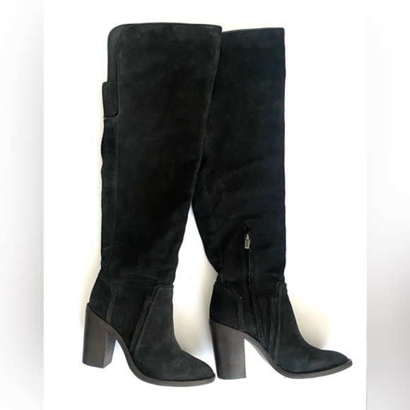 Vince Camuto Shoes - Vince Camuto Melaka Black Over the Knee Boots